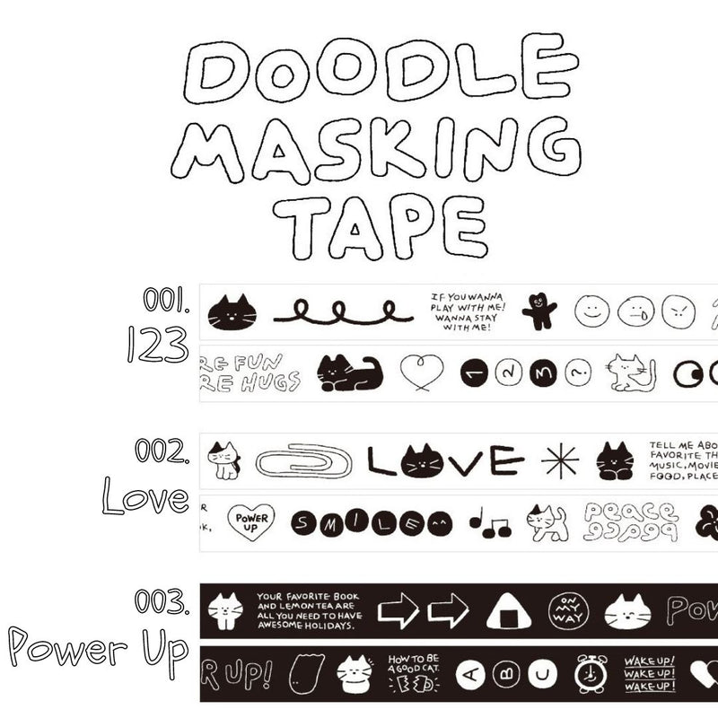 Iconic Doodle Masking Tapes