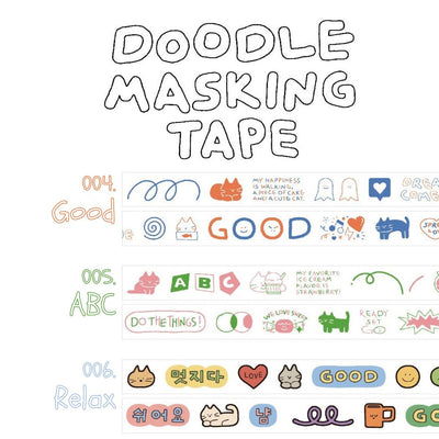 Iconic Doodle Masking Tapes