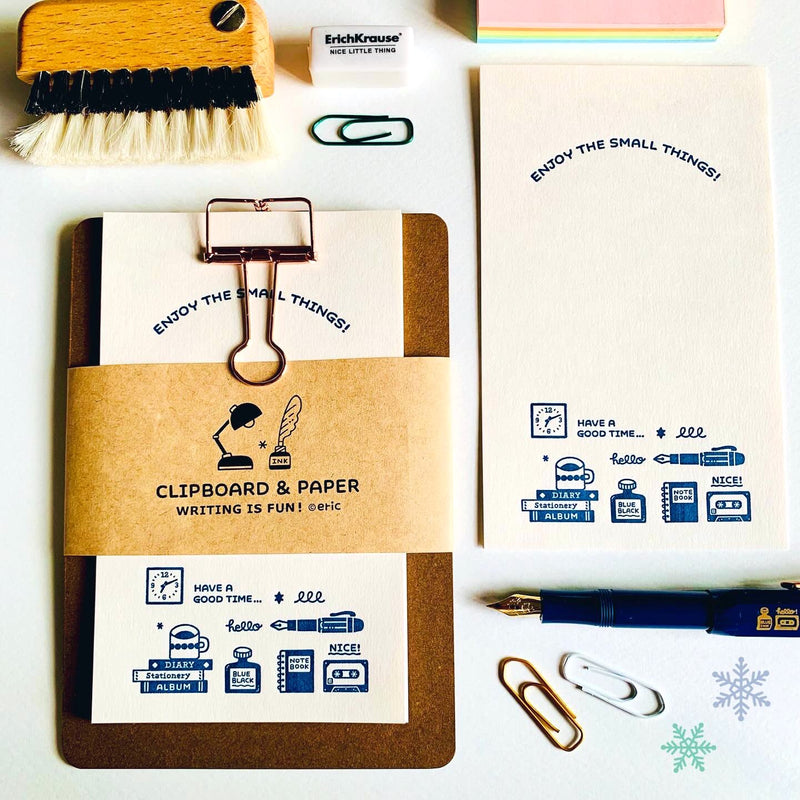 Eric x Papier Platz x Oeda Letterpress Clipboard with Memo Pad