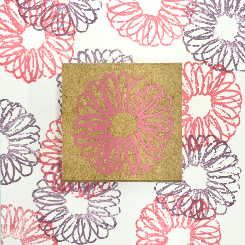 Kodomo No Kao Omekashi Stamp - Round & Round of Flowers