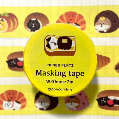 Papier Platz x Concombre Washi Tape - Yamaneko Bakery