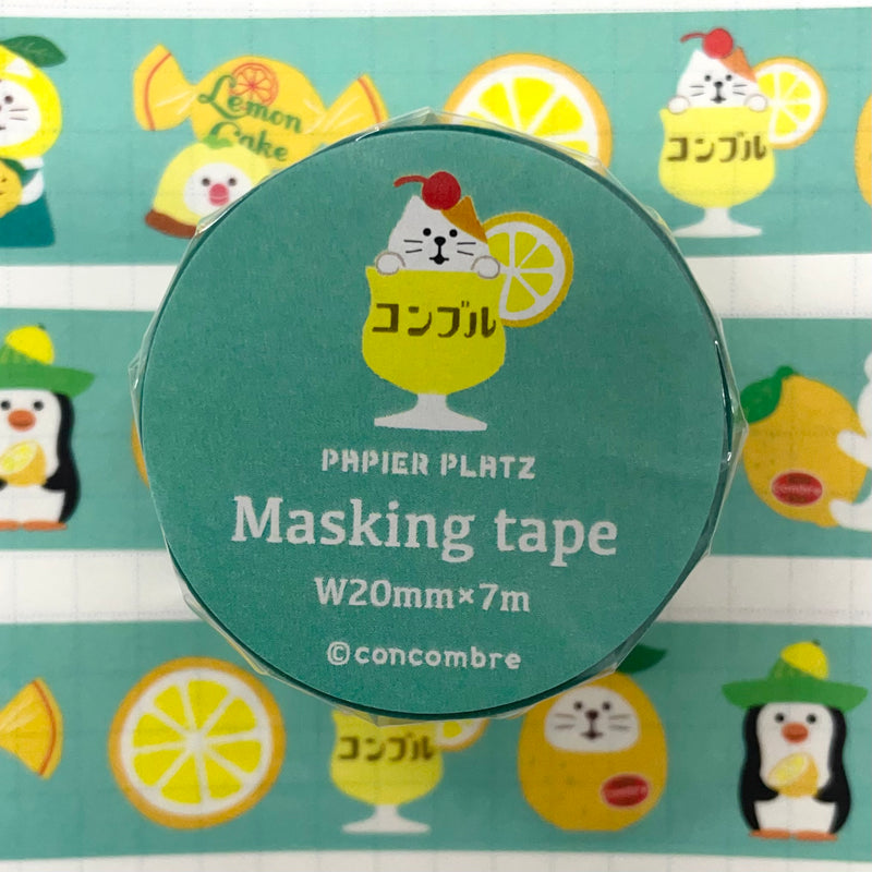 Papier Platz x Concombre Washi Tape - Lemons