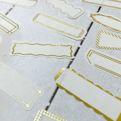 Mark's Masté Writable Masking Stickers with Gold Foil