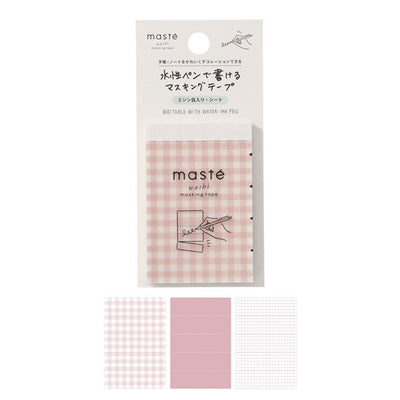 Mark's Masté Writable Perforated Masking Sheet - Gingham Check