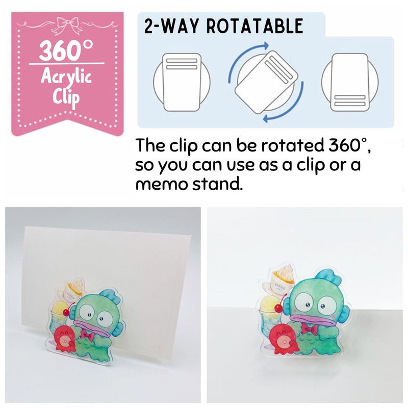 Sanrio x Miki Takei Acrylic Clip - Hangyodon | Retro Cafe