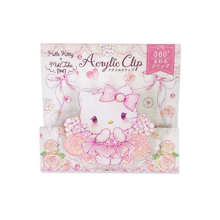 Sanrio x Miki Takei Acrylic Clip - Hello Kitty | Sweet Pink