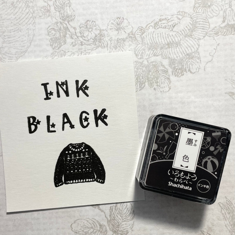 Shachihata Iromoyo Warabe Mini Ink Pads - Gray and Black Series