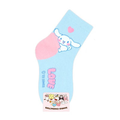 Kikiya Socks x Sanrio Children Big Heart Long Socks 130-160mm (Small)