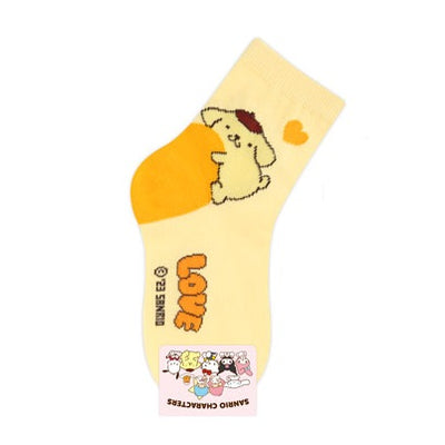 Kikiya Socks x Sanrio Children Big Heart Long Socks 170-190mm (Medium)