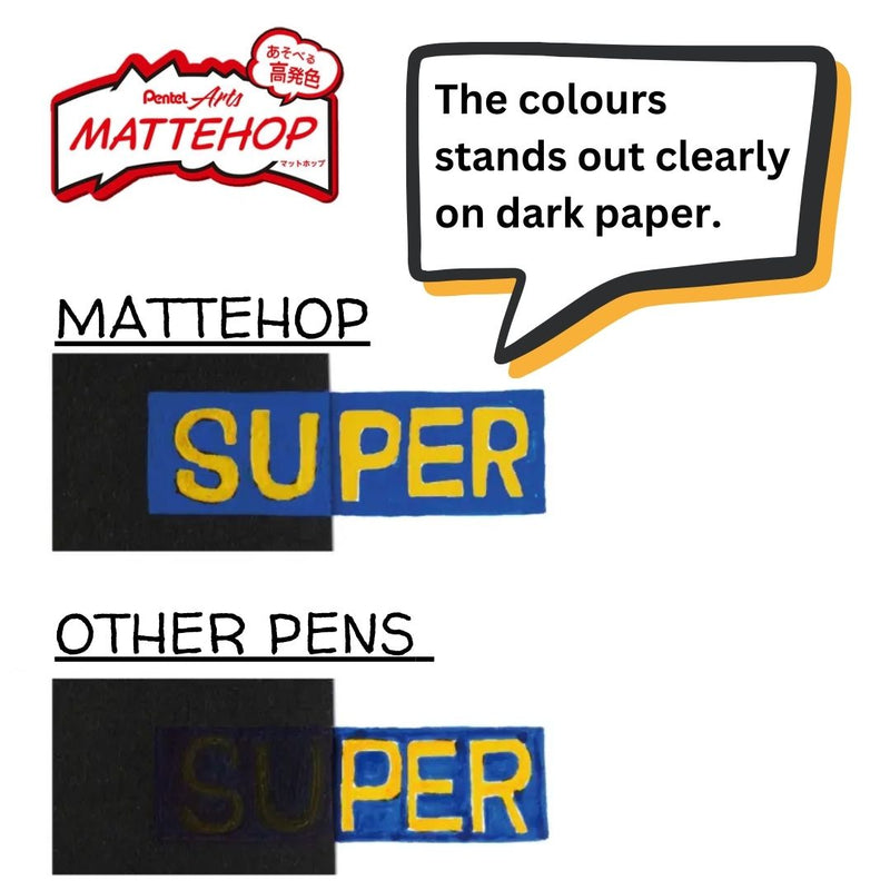 Pentel MATTEHOP Liquid Gel 1.0mm Rollerball Pens