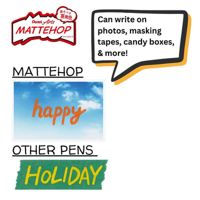 Pentel MATTEHOP Liquid Gel 1.0mm Rollerball Pens