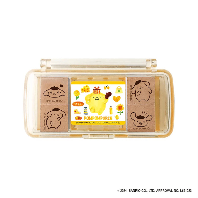 Sanrio x Beverly Mini Stamp & Ink Pad Set - Pompompurin