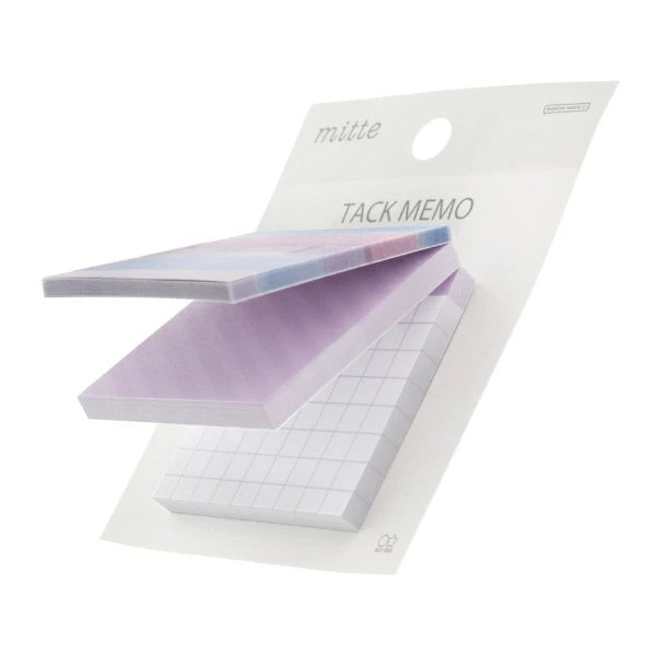 Sun-Star Mitte Tack Memo Square Block Sticky Notes - Light Purple