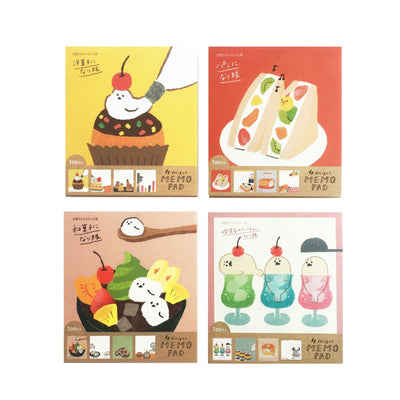 Furukawa Paper Works Sweets Animal Workshop Memo Pad - Western Sweets