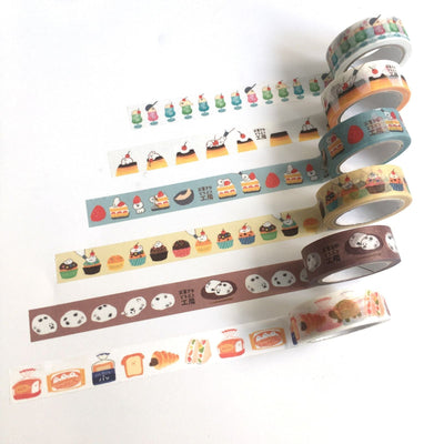 Furukawa Paper Works Sweets Animal Workshop Washi Tape - Mame Daifuku