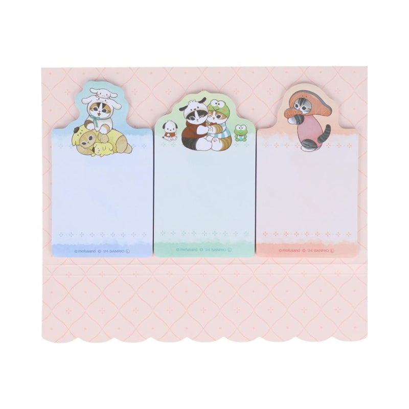 Sun-Star Mofusand x Sanrio Characters Sticky Memo - Orange