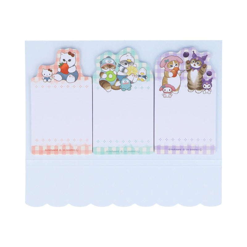 Sun-Star Mofusand x Sanrio Characters Sticky Notes - Blue