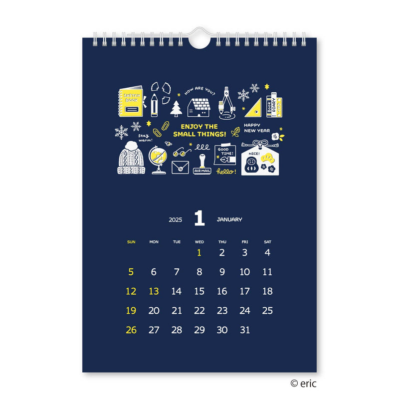 Shinnippon x Eric 2025 Monthly Wall Calendar - Neon