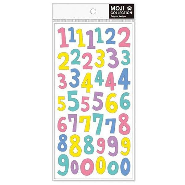 Mind Wave Moji Collection Number Sticker - Macaron