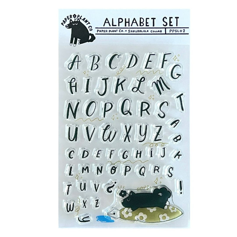 Sakuralala x Paper Plant Co Clear Stamps - Alphabet Set