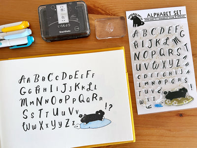 Sakuralala x Paper Plant Co Clear Stamps - Alphabet Set