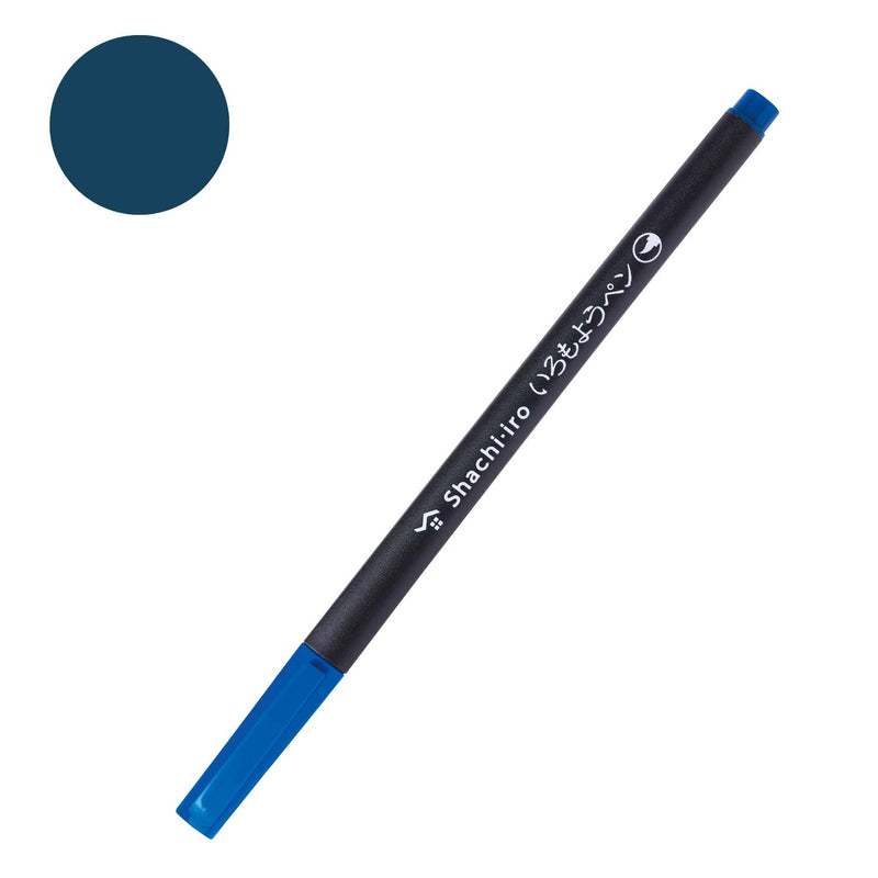 Shachihata Iromoyo Water-Based Colour Brush Pens - Blue Series