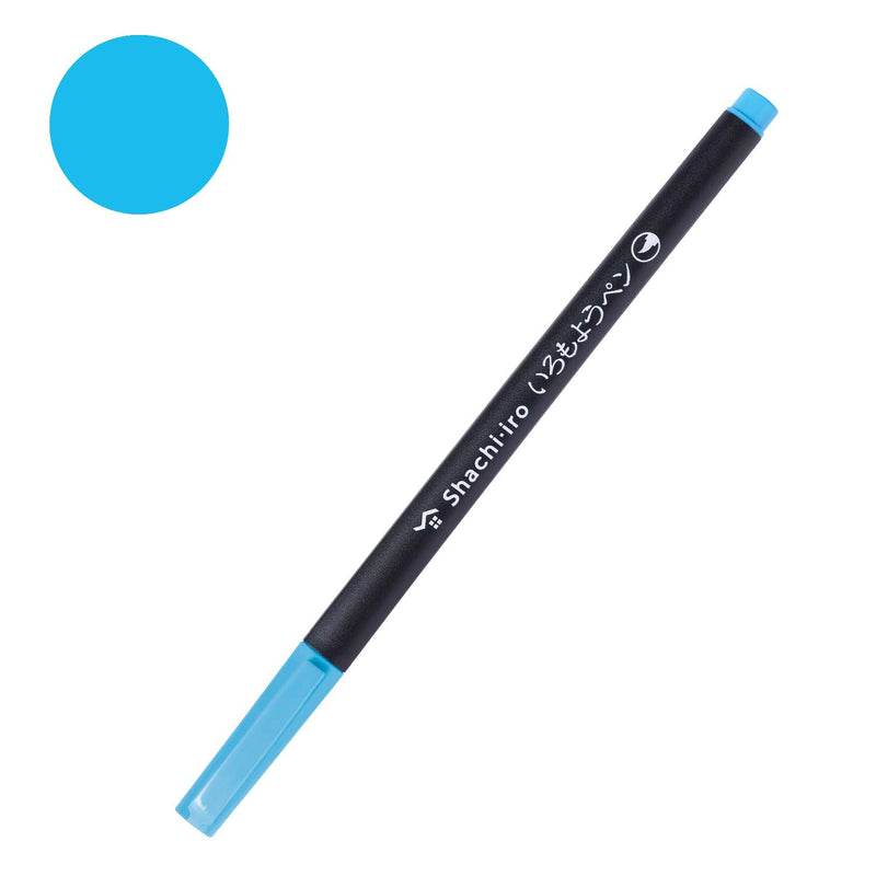 Shachihata Iromoyo Water-Based Colour Brush Pens - Blue Series