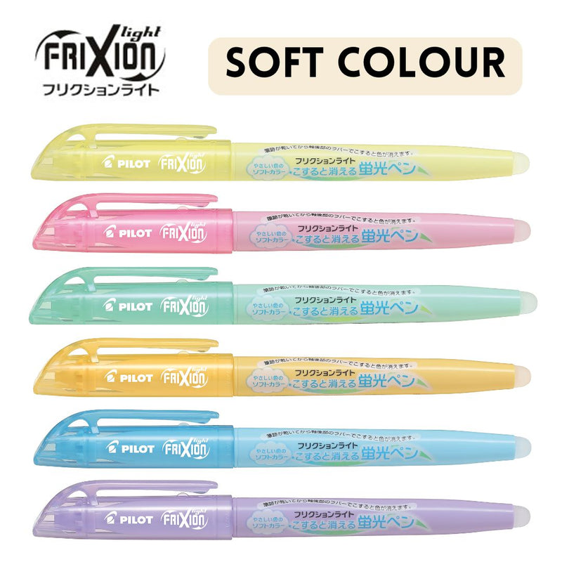 Pilot FriXion Light Erasable Highlighter - Soft Colours