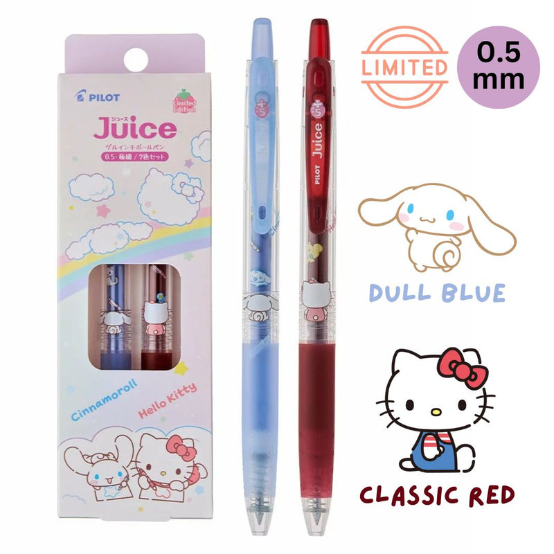 Pilot x Sanrio Juice Gel Ballpoint Pens 0.5mm - 2-Colour Set