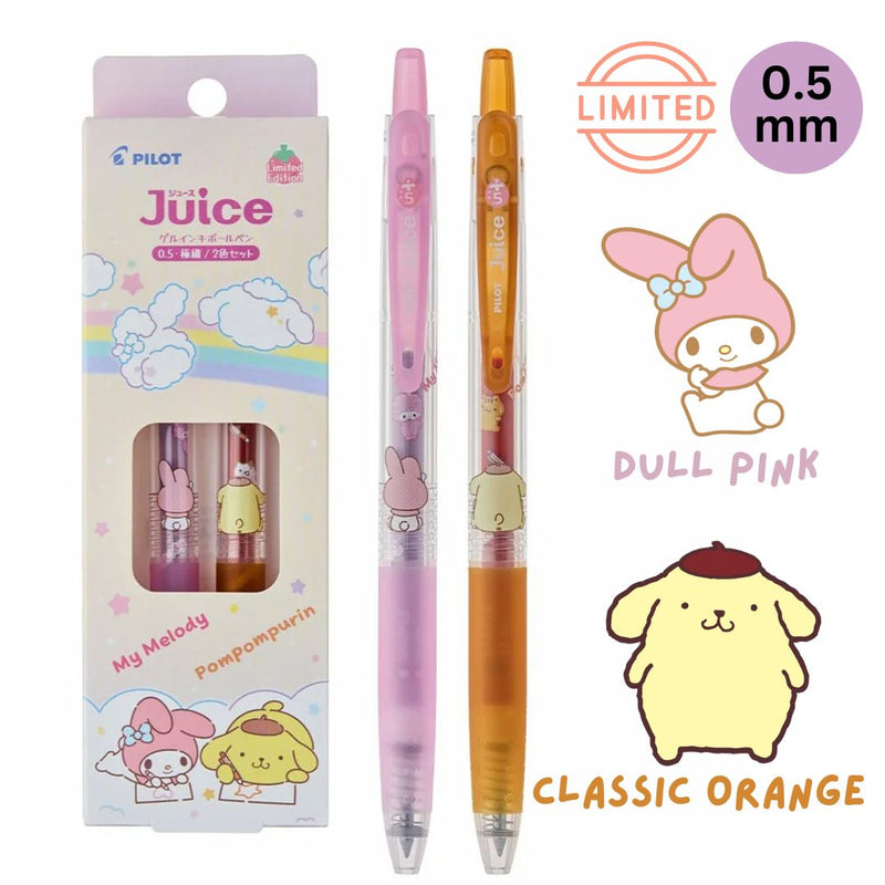 Pilot x Sanrio Juice Gel Ballpoint Pens 0.5mm - 2-Colour Set