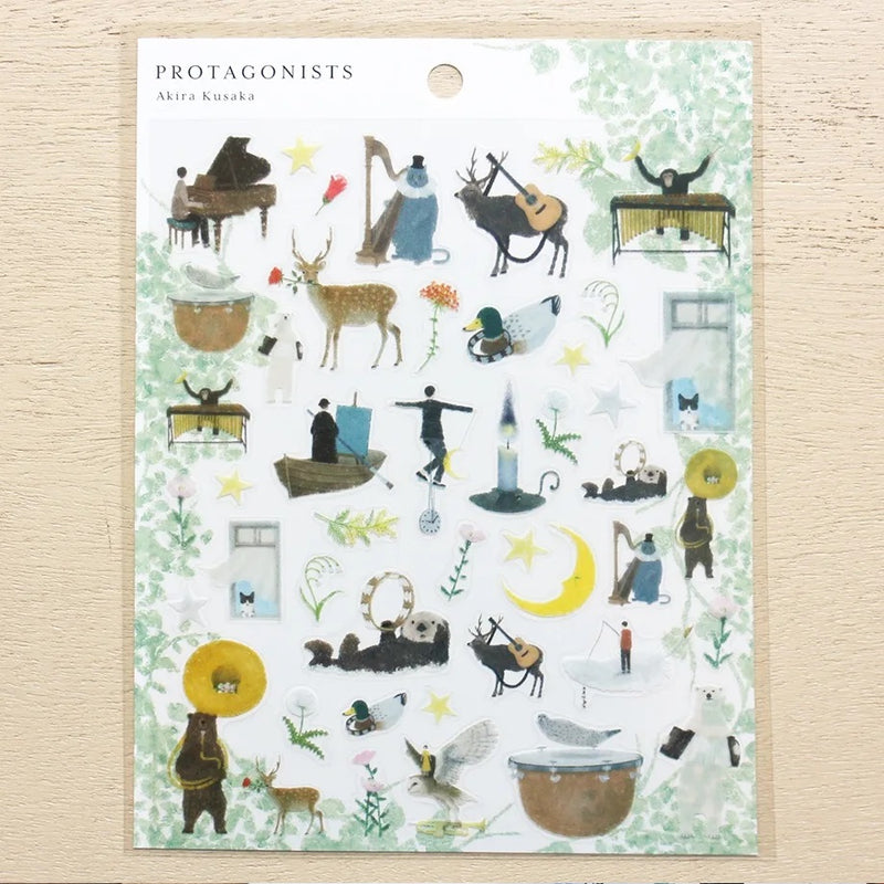 Cozyca Products x Akira Kusaka Clear Sticker - Protagonists I