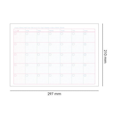 Jam Studio A4 Monthly Desk Pad & Refills