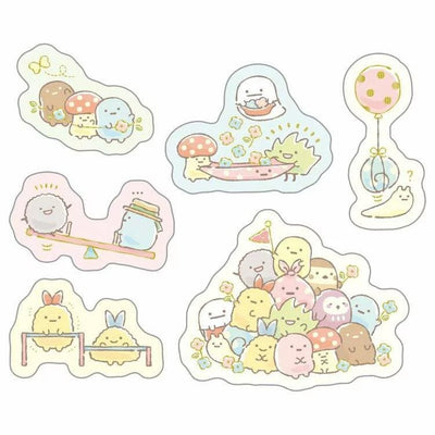 San-X Sumikkogurashi Sticker Sheet - Playground Blue