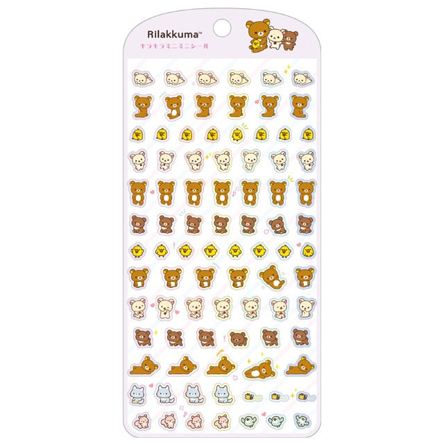 San-X Rilakkuma Sticker Sheet - Purple