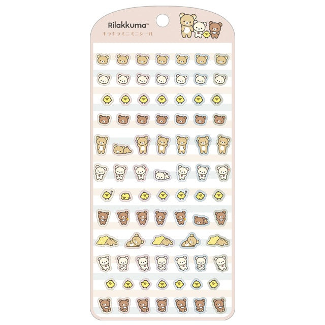 San-X Rilakkuma Sticker Sheet - Brown