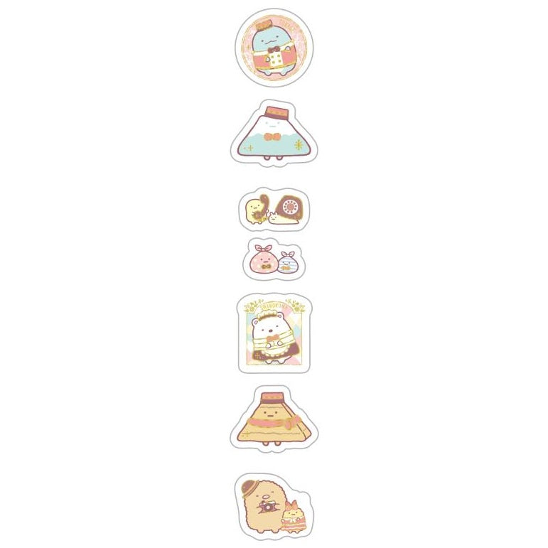 San-X Sumikkogurashi Sticker Sheet - Retro Hotel