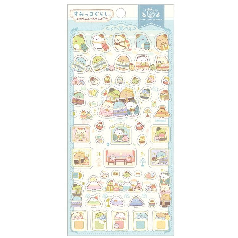 San-X Sumikkogurashi Sticker Sheet - New Hotel