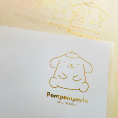 Sanrio Index L Holder 5 Pieces with Stickers - Pompompurin