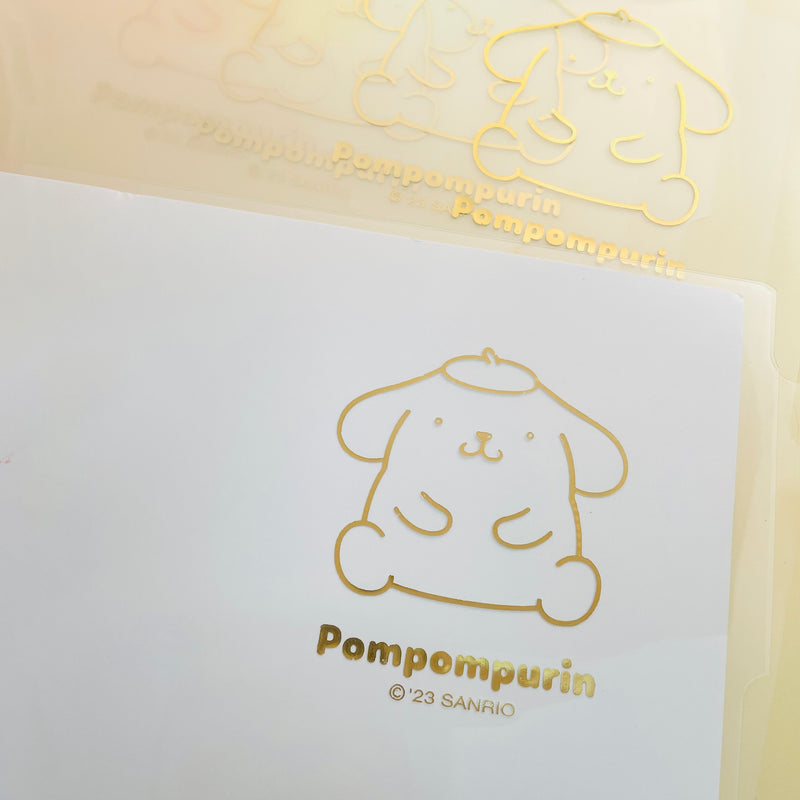 Sanrio Index L Holder 5 Pieces with Stickers - Pompompurin