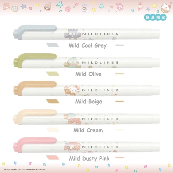 [Limited Edition] Sanrio x Zebra MILDLINER Double Ended Highlighters