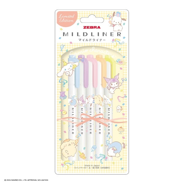 [Limited Edition] Sanrio x Zebra MILDLINER Double Ended Highlighters