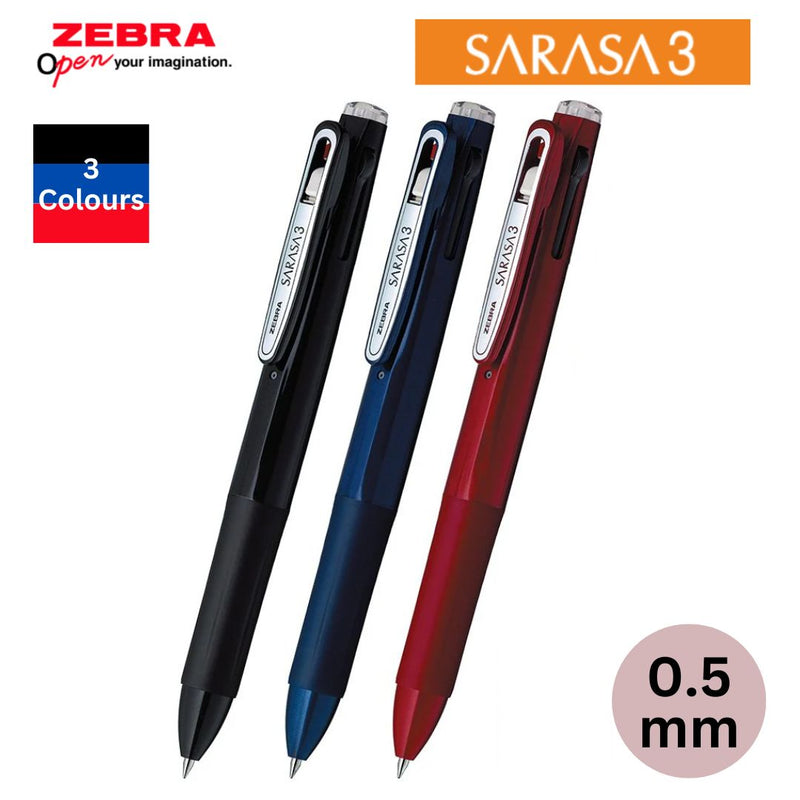 Zebra SARASA 3B Multi-Colour Ballpoint Pen 0.5mm