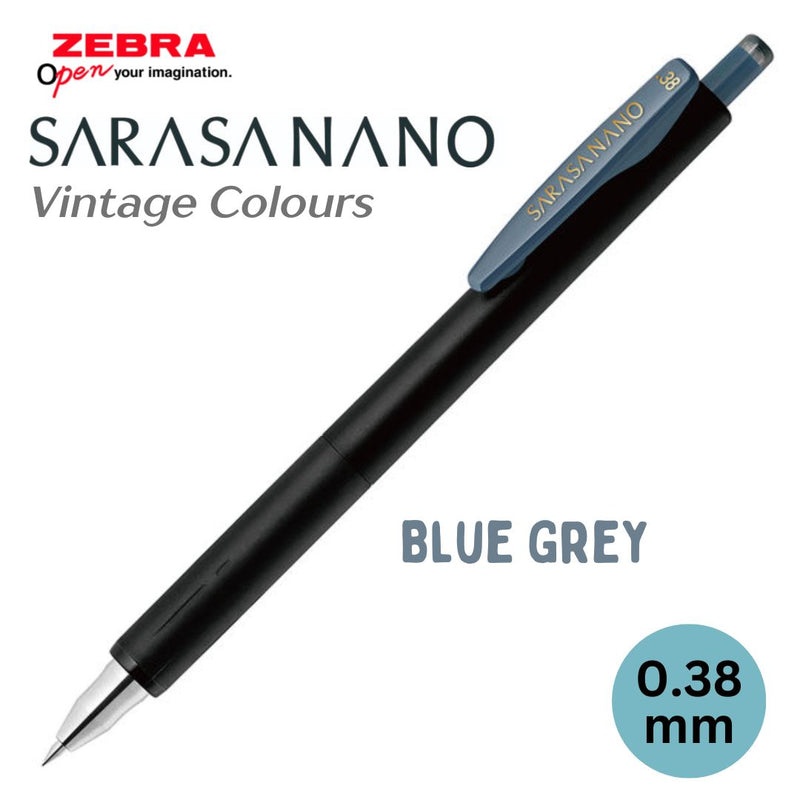 Zebra SARASA NANO Gel Pen 0.38mm - Vintage Colours