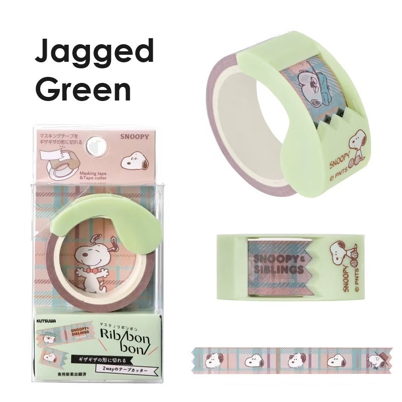 [Limited Edition] Kutsuwa x Snoopy Ribbon Bon 2 Way Washi Tape Cutters