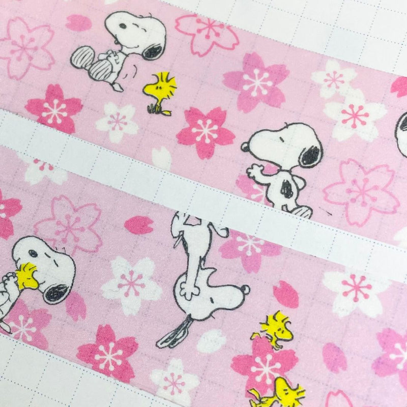 S&C x Snoopy Masking Tape Samples - Sakura White / Pink