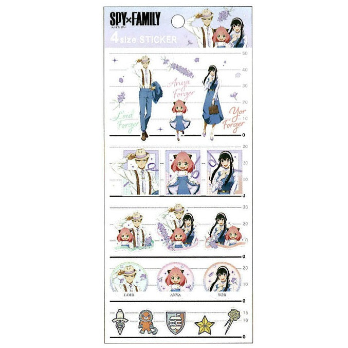 Spy x Family x Kamio Japan 4 Size Sticker Sheet - Manga