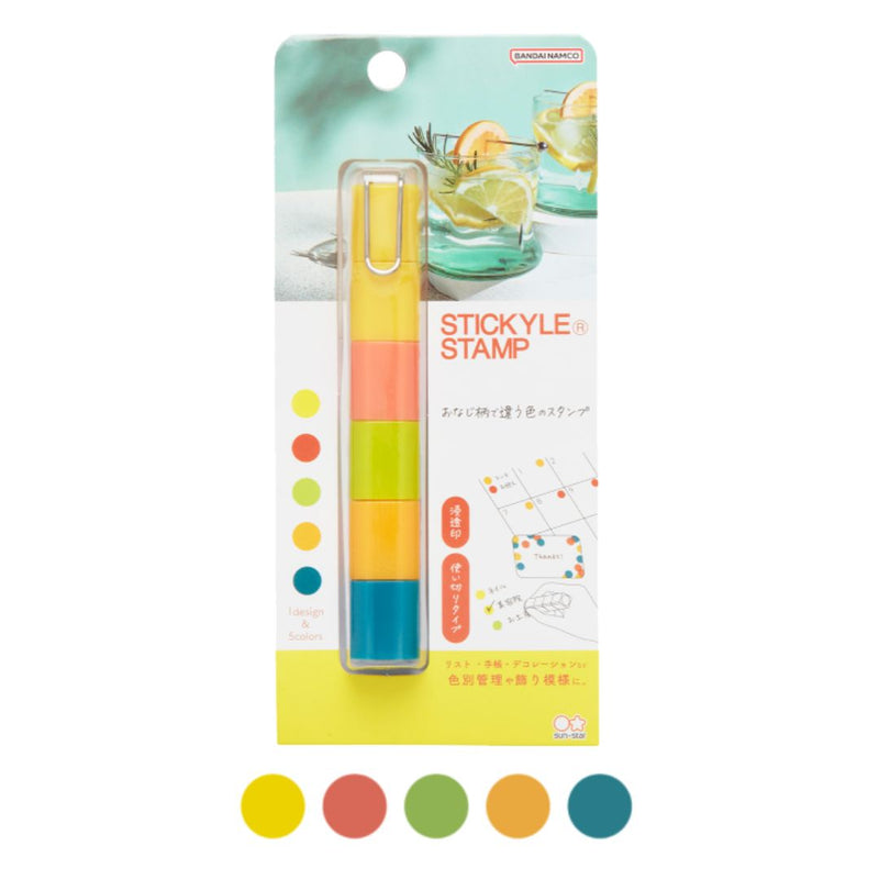 Sun-Star Stickyle Stamp 5-in-1 Self Inking Stamp - Lemonade on a Mid-summer Afternoon