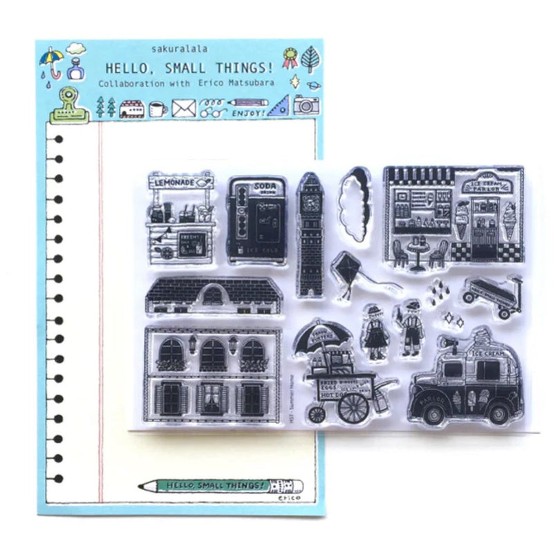 Sakuralala x Hello Small Things! Clear Stamps - Summer Home