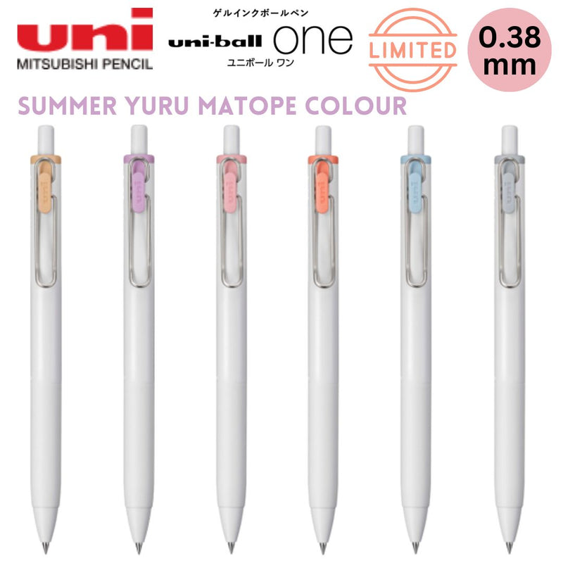 [Limited Edition] Uni-Ball One Gel Pens 0.38mm - Summer Yuru Matope Colour