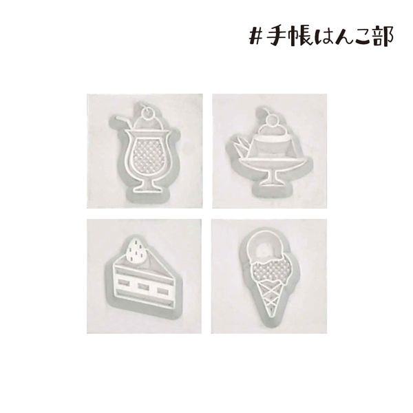 Kodomo No Kao Bullet Journal Stamp 4 Pieces Set Vol.2 - Sweets